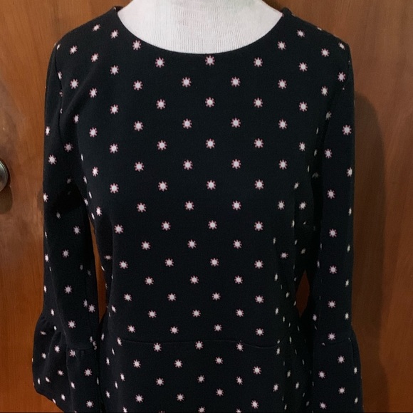 The Loft Womens Bell Sleeve Dress Sz 10 - Picture 1 of 8